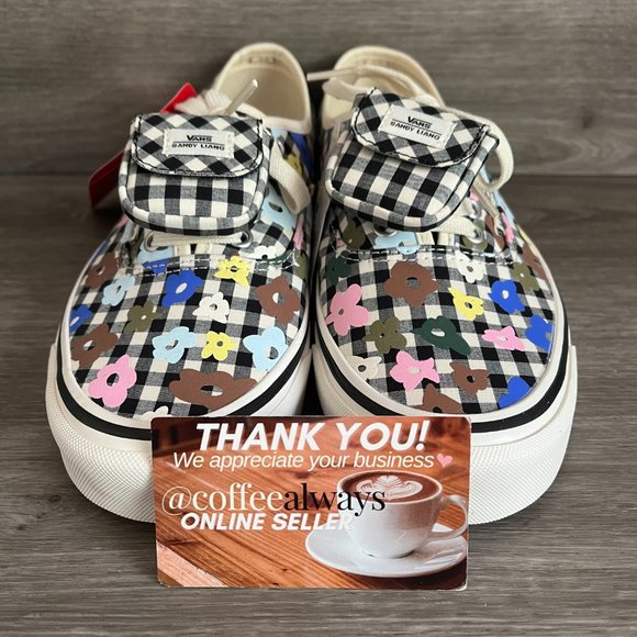 Vans Sandy Liang Authentic 44 Dx Gingham Floral Size 9.5 Women's NWB - Picture 2 of 8